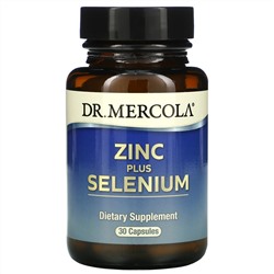 Dr. Mercola, цинк и селен, 30 капсул