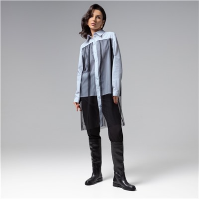 Рубашка из вискозы, Срочно на обложку (blue)