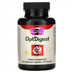 Dragon Herbs, OptDigest, 500 mg, 100 Vegetarian Capsules