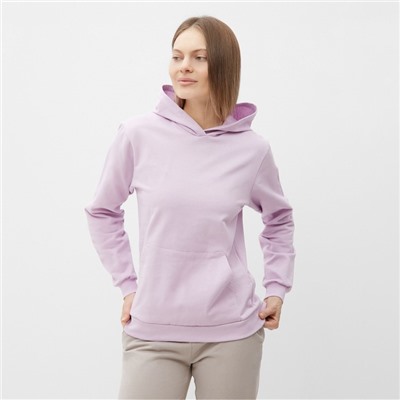 Толстовка женская с начёсом Tusi, сиреневая, размер 54