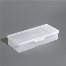Бокс для хранения мелочей, 18.5×7×3.5 см, прозрачный