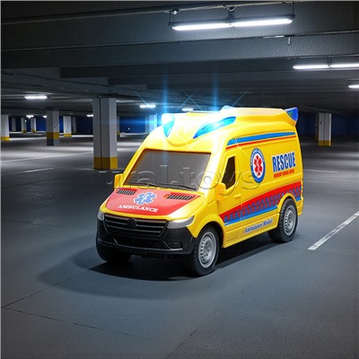 Машина "Спасательная служба" 1:20 (свет, звук) в коробке