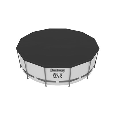 Бассейн каркасный Bestway Steel Pro MAX 56420, 366×122 см, фильтр-насос, лестница, тент, круглый