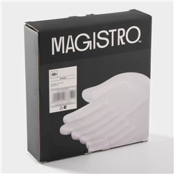 Блюдо Magistro «Ладони», 20×18×5 см, фарфор, белое
