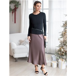 Лонгслив из премиального хлопка с эластаном