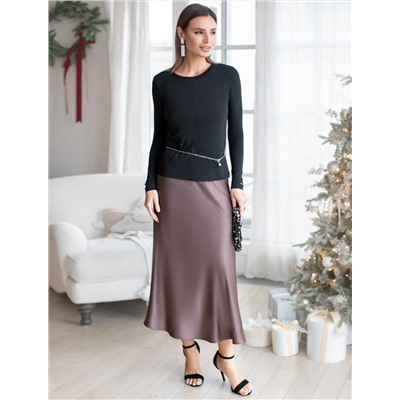 Лонгслив из премиального хлопка с эластаном