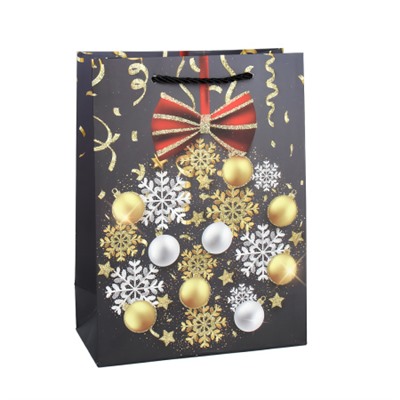 Пакет подарочный 18х24х8.5 / 362-47-S /уп 12/720/ микс Новый год