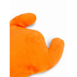 Мягкая игрушка для собак «Тигр», 25 см, с пищалкой, оранжевая