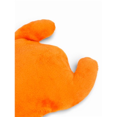 Мягкая игрушка для собак «Тигр», 25 см, с пищалкой, оранжевая