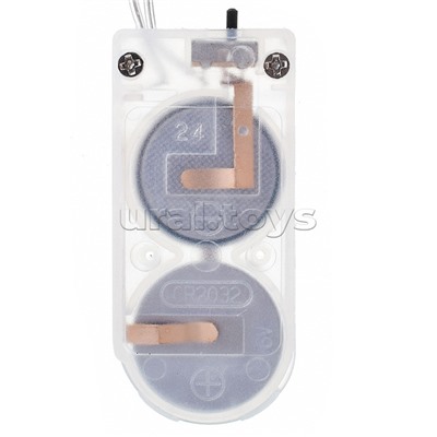 Электрогирлянда Роса 2 м, 20 ламп, на батарейках, цветная