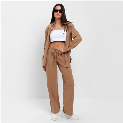 Костюм женский (рубашка, брюки) MIST, размер 40-42, цвет охра