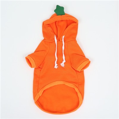 Толстовка «Любимая морковка», размер L, ДС 35, ОГ 50 см, оранжевая