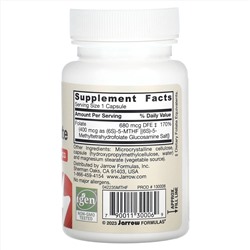 Jarrow Formulas, Метилфолат, 400 мкг, 60 растительных капсул