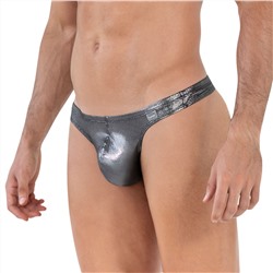 Серебристые трусы-тонги Chakra Thong