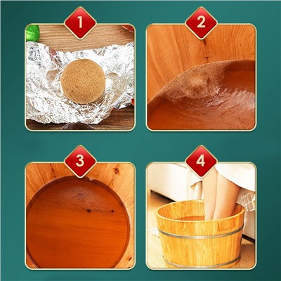 Натуральные травяные бомбочки для ног ИМБИРЬ, 10 шт. * 15 гр.