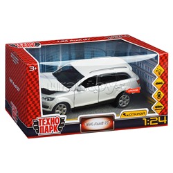 Машина металл AUDI Q7 20 см, (двери, капот, багажник,свет-звук) в коробке