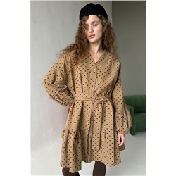 Платье женское  COSY076/02/Бежевый, черный