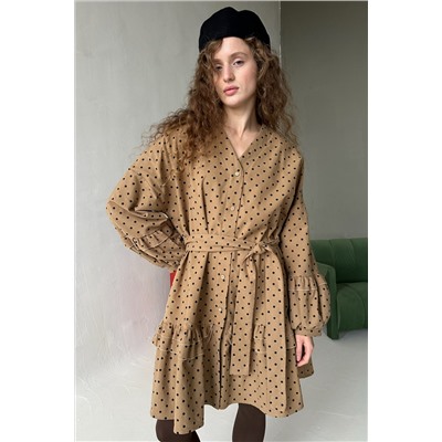 Платье женское  COSY076/02/Бежевый, черный