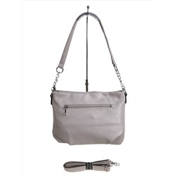 Женская сумка из искусственной кожи, цвет серо-белый