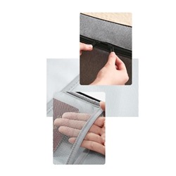 Cумка органайзер для документов и вещей с кодовым замком 37х27х10.5см серая