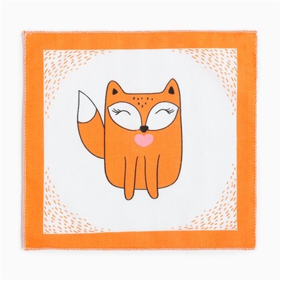 Платки носовые детские «Крошка Я. Зверята», 21×21 см-12 шт., МИКС, хлопок 100%