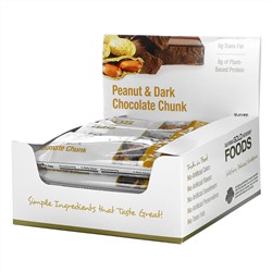 California Gold Nutrition, Foods, батончики с арахисом и кусочками черного шоколада, 12 штук, 40 г (1,4 унции) каждый