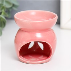 Аромалампа для эфирных масел «Цветок», керамика, 7.7×6.7×6.7 см, МИКС