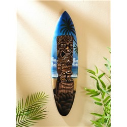 УЦЕНКА Панно "Доска для сёрфа "Тотем" дерево 80х21 см
