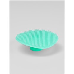 Щётка для умывания «Круг», силиконовая, на присоске, d=5.5 см, бирюзовая