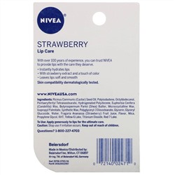 Nivea, Lip Care, Strawberry, 2 Pack, 0.17 oz (4.8 g) Each