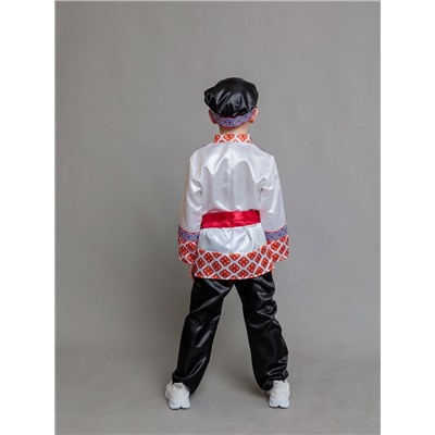 Карнавальный костюм детский «Никитка»: рубашка косоворотка, брюки, кушак, р. 134