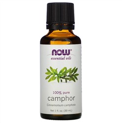 Now Foods, Эфирные масла, камфара, 1 жидкая унция (30 мл)