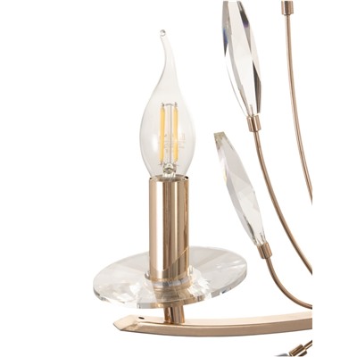 Бра настенное BayerLux «Барселона», 1хЕ14, 40 Вт, золото