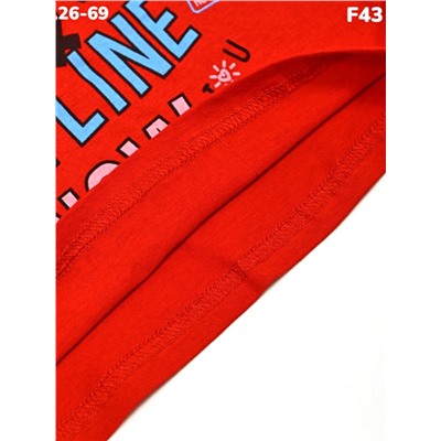 Футболка F43 красный