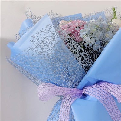 Сетка для цветов «Крошет», розовый, 0.5×4.5 м