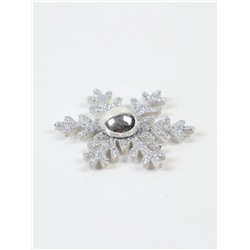 Новогодний набор для декора «Снежинки» цвет серебро, 3×3 см, набор 10 шт.