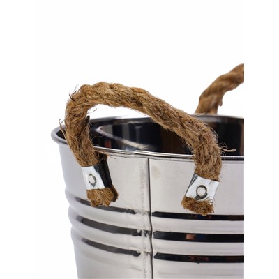 Кашпо «Ведёрко Элла», 15×11×11 см