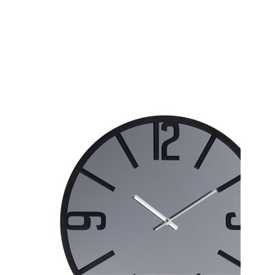 Часы настенные, интерьерные, бесшумные, плавный ход, d=40 см, металл, зеркало