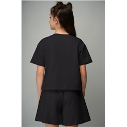 Костюм из футера для девочки оверсайз Happyfox