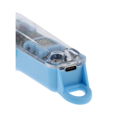 Машинка для стрижки LTRI-14, 4 насадки, 1,5/2/3/4 мм, USB, голубая