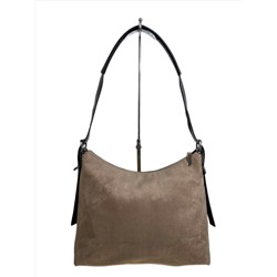 Женская сумка из искусственной замши, цвет светло коричневый