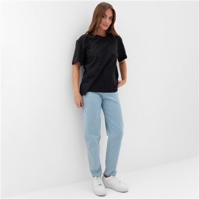 Футболка женская KAFTAN: Basic line, чёрная, размер 44-46