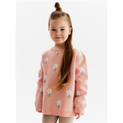 Джемпер детский KAFTAN Flowers, размер 30 (98-104 см)