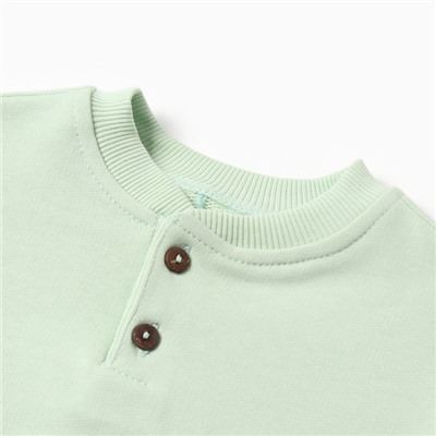 Толстовка детская MINAKU: Basic Line BABY, рост 86-92 см, шалфей