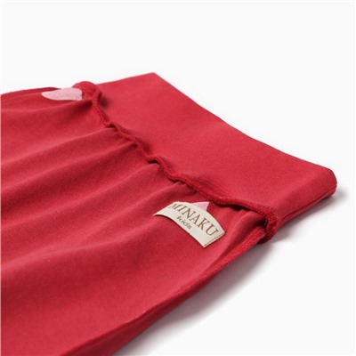 Ползунки детские MINAKU: Сердца, рост 74-80 см, красные