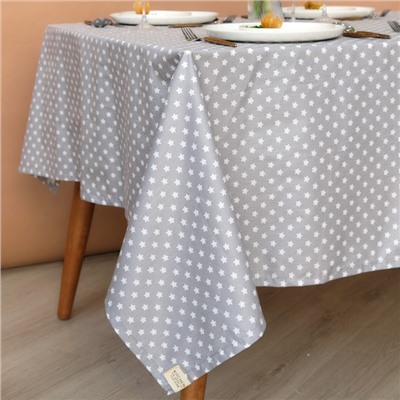 Скатерть «Этель. Звёзды», 149×220 см, 80% хлопок, 20% п/э, сатин 110 г/м²