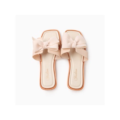 Тапочки женские с открытым носом LoveLife, размер 38-39, молочные