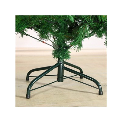 Ёлка светодиодная «Эксклюзив цветные огоньки» 140 см, диаметр нижнего яруса 70 см, 380 ПВХ веток, 9 режимов, свечение мульти