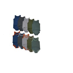 Комплект для мальчика (трусы и майка) ККМО (упаковка содержит комплекты с контрастной и однотонной бейкой)