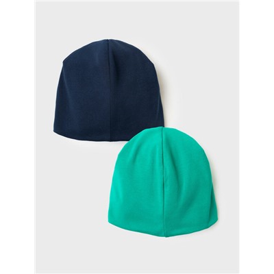 Шапка трикотажная для мальчиков, 2 шт в комплекте